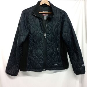 Eddie Bauer Black Quilted Outerwear
